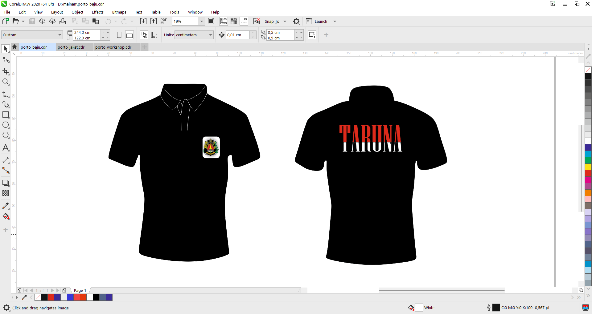 Desain Kaos Taruna